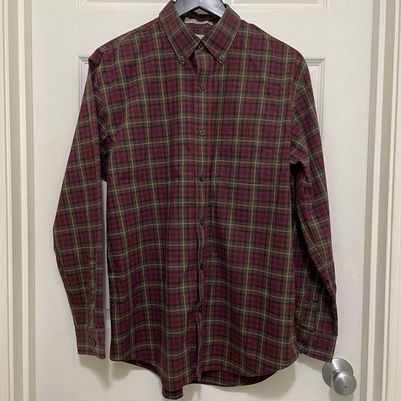L.L. Bean Other - LL Bean Traditional Fit Wrinkle Free Button Down Plaid Long Sleeve Men’s Medium